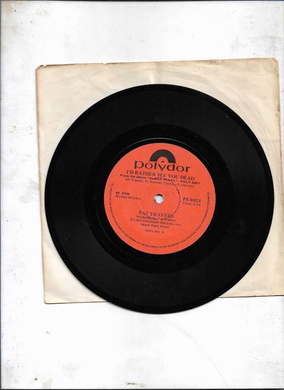 I`D RATHER SEE YOU DEAD- PAT TRAVERS (SEVEN SINGLE)