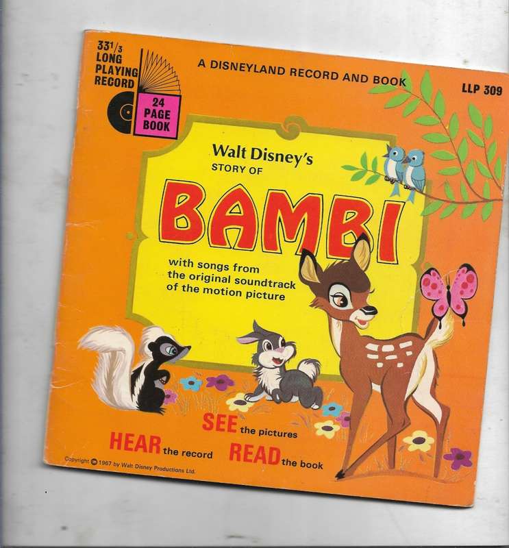 BAMBI- A DISNEYLAND RECORD AND BOOK