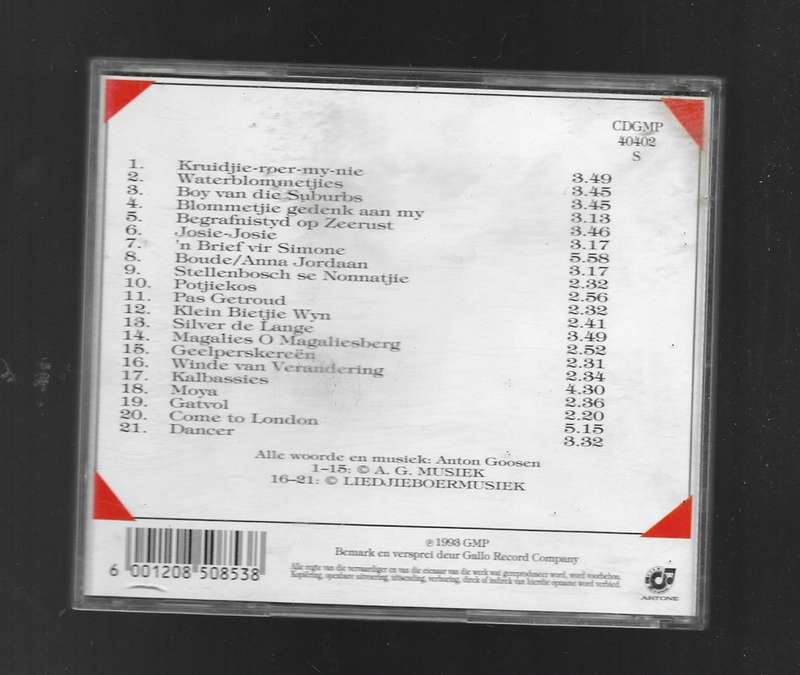 ANTON GOOSEN- 21 GREATEST HITS (CD)