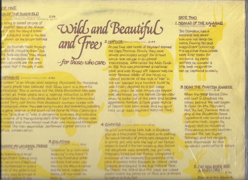 WILD AND BEAUTIFUL AND FREE- JOHN EDMOND (LP RECORD)