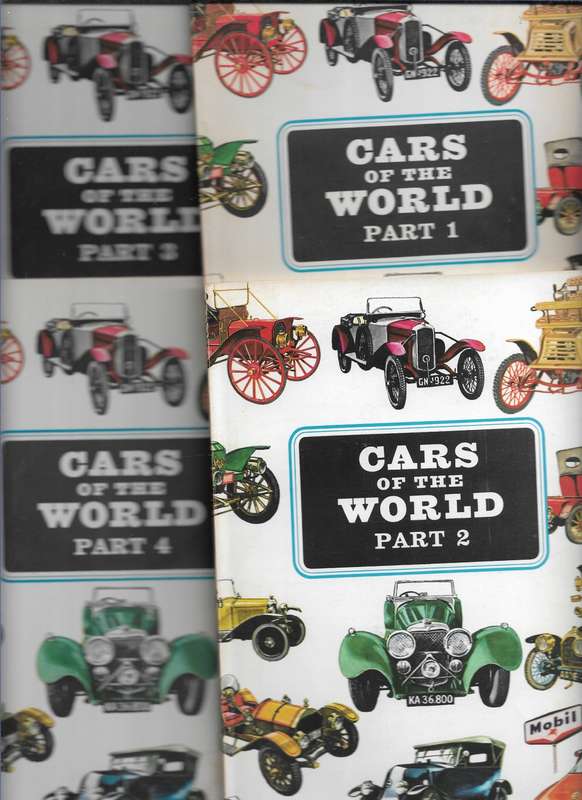 CARS OF THE WORLD- J. D SCHEEL (4 BOOKLETS)