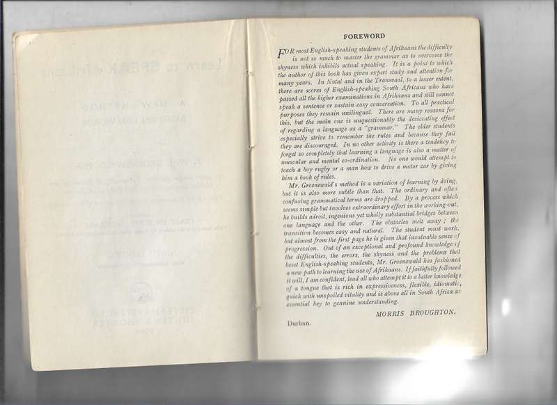 LEARN TO SPEAK AFRIKAANS- P.W.J. GROENEWALD