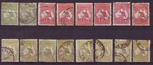 AUSTRALIA - 1/2d, 2d, 3d FINE USED