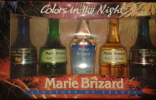 SCARCE COLLECTION OF MARIE BRIZARD LIQUERS - ALL FULL - 50ML'S