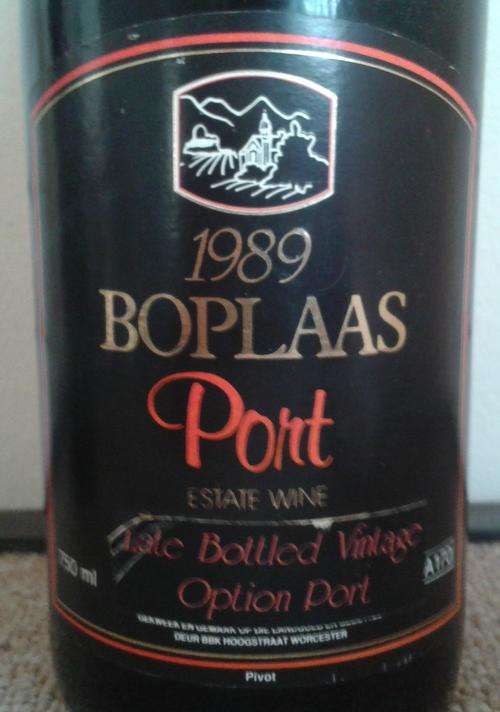 BOPLAAS PORT 1989 - LATE BOTTLED VINTAGE