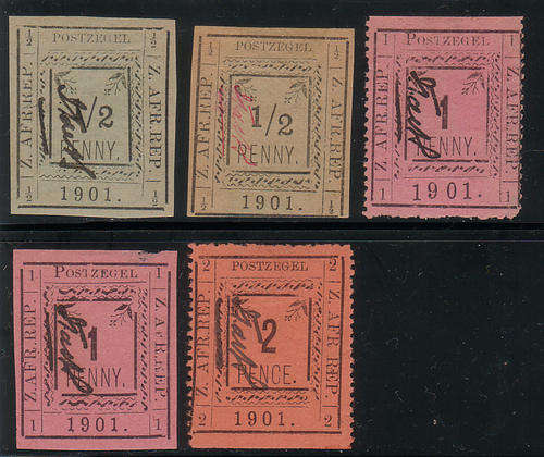 PIETERSBURG 1/2d-2d (5 examples)