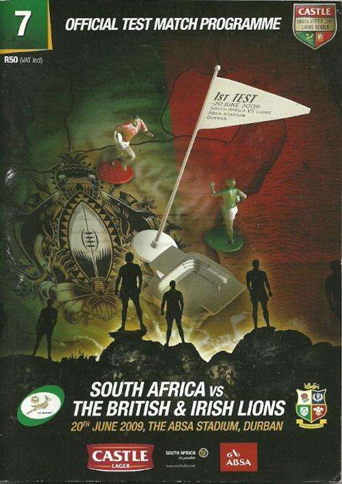 South Africa v British Lions 2009 1st Test Match Programme