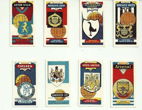 1959 Football Clubs and Badges Cards - Full set of 25 cards ( Very Rare )