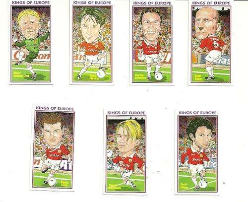 MANCHESTER UNITED ( KINGS OF EUROPE ) FULL SET OF 15 CARDS