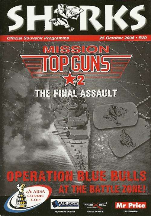 Sharks v Blue Bulls 2008 Currie Cup Final Match Programme