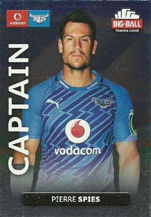 PIERRE SPIES - 2012 BIG BALL RUGBY CAPTAIN CARD 004