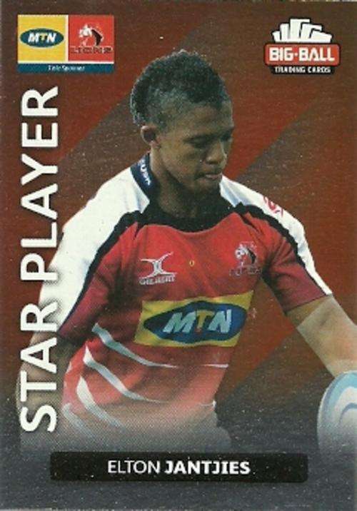 ELTON JANTJIES - 2012 BIG BALL RUGBY STAR PLAYER CARD 106