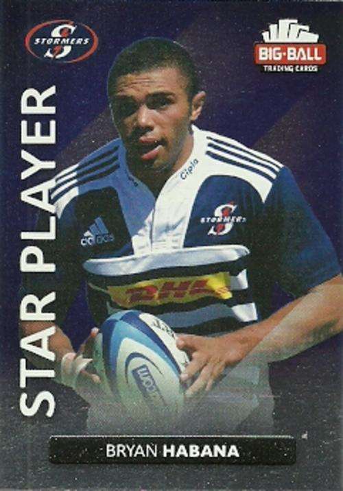 BRYAN HABANA - 2012 BIG BALL RUGBY STAR PLAYER CARD 155