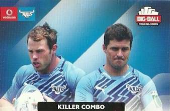 KILLER COMBO - 2012 BIG BALL RUGBY COMBINATION CARD 009