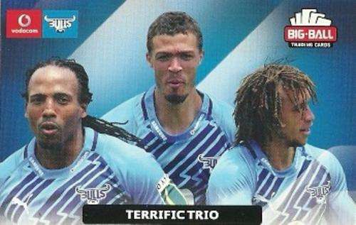 TERRIFIC TRIO - 2012 BIG BALL RUGBY COMBINATION CARD 010