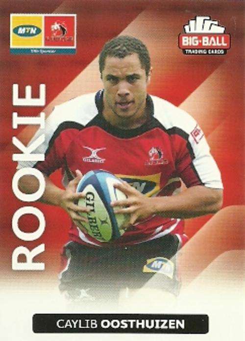 CAYLIB OOSTHUIZEN - 2012 BIG BALL RUGBY ROOKIE CARD 117