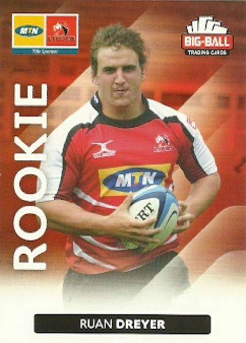 RUAN DREYER - 2012 BIG BALL RUGBY ROOKIE CARD 146