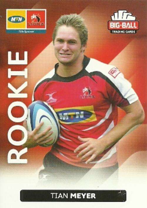 TIAN MEYER - 2012 BIG BALL RUGBY ROOKIE CARD 148