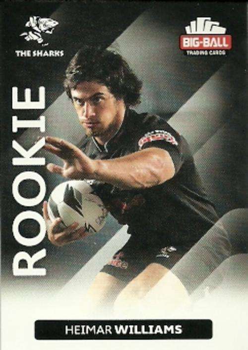 HEIMAR WILLIAMS - 2012 BIG BALL RUGBY ROOKIE CARD 219