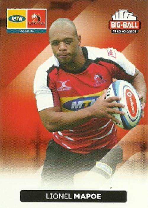 LIONEL MAPOE - 2012 BIG BALL RUGBY BASE CARD 134