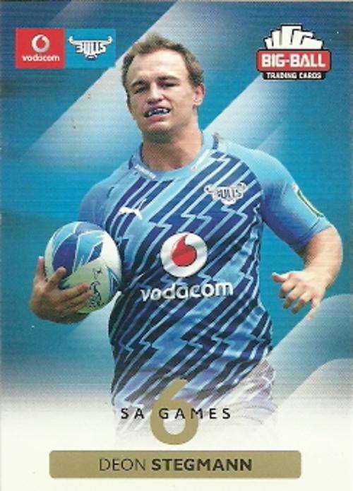 DEON STEGMANN - 2012 BIG BALL RUGBY BASE CARD 021
