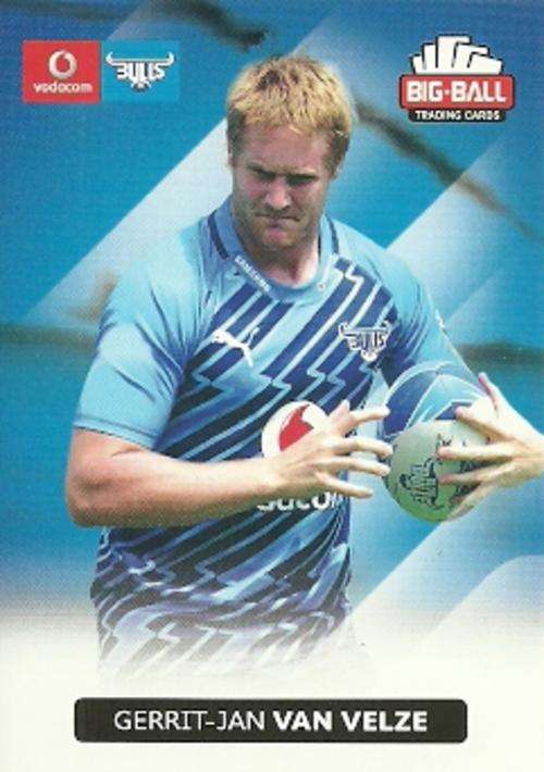 GERRIT-JAN VAN VELZE - 2012 BIG BALL RUGBY BASE CARD 027