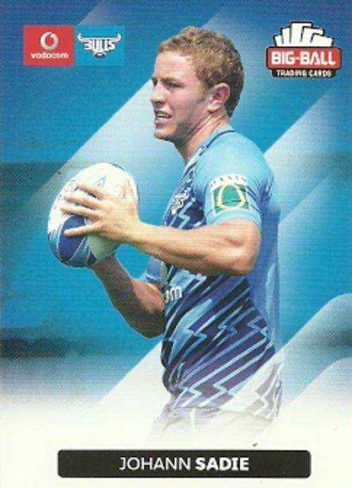 JOHANN SADIE - 2012 BIG BALL RUGBY BASE CARD 032
