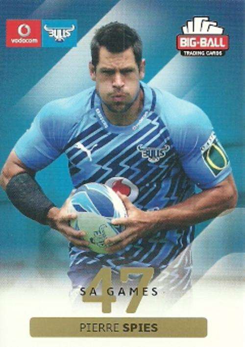 PIERRE SPIES - 2012 BIG BALL RUGBY BASE CARD 039