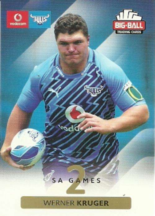 WERNER KRUGER - 2012 BIG BALL RUGBY BASE CARD 044