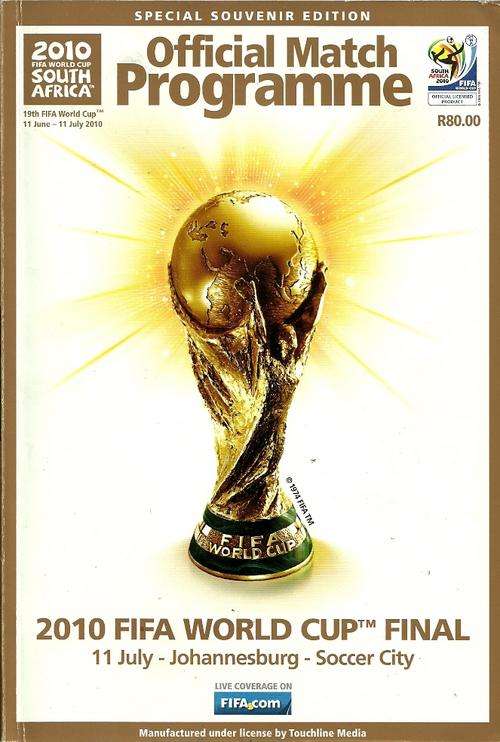 2 Sets Of 2010 Football World Cup Official Programmes