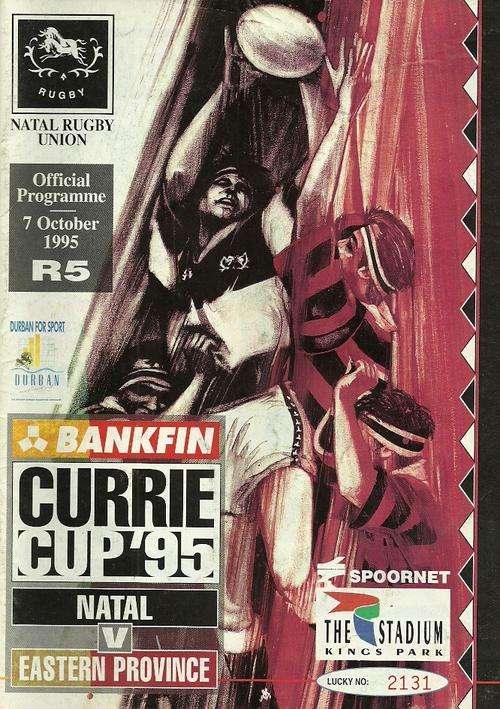 Natal v Eastern Province 1995 Currie Cup Match Programme