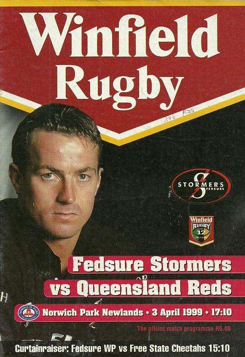 Stormers v Reds 1999 Super 12 Match Programme