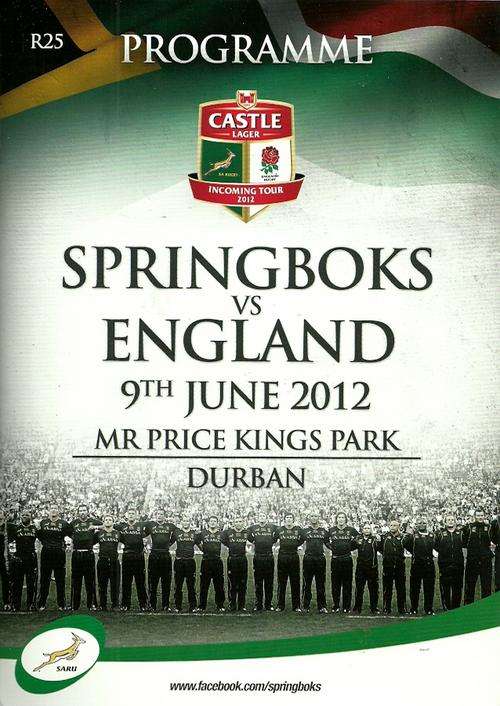 South Africa v England 2012 1st Test Match Programme
