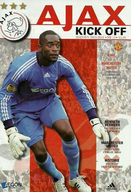 Ajax v Manchester United 2011/12 Europa League Rnd of 32, 1st Leg Match Programme