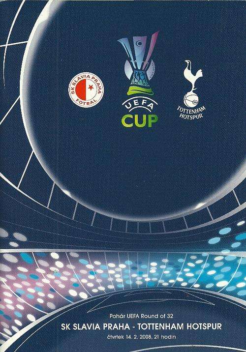 SK Slavia Praha v Tottenham Hotspur 2007/08 UEFA Cup Rnd of 32 Match Programme