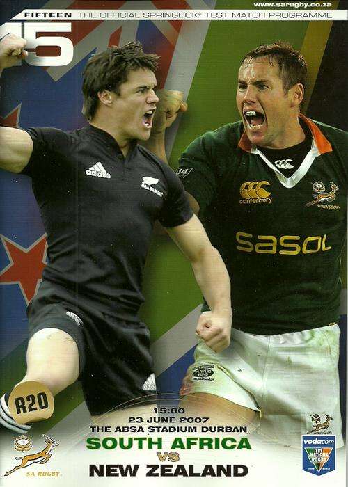 South Africa v New Zealand 2007 Tri Nation Match Programme