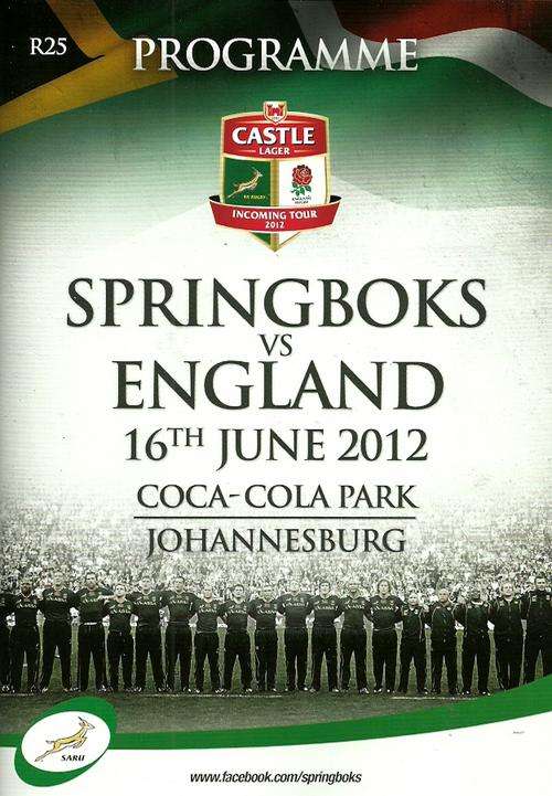 South Africa v England 2012 2nd Test Match Programme