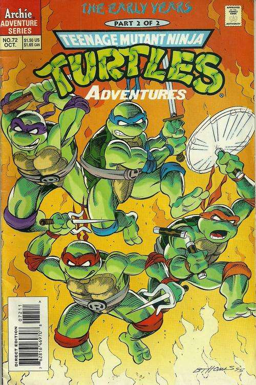 Mutant Ninja Turtles Adventures NO. 72
