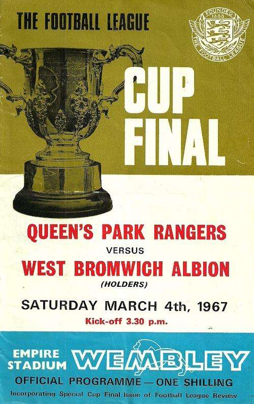QPR v WBA 1967 League Cup Final Match Programme