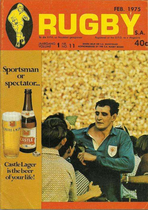 RUGBY S.A. Magazine - FEB. 1975 Vol. 1 No.11
