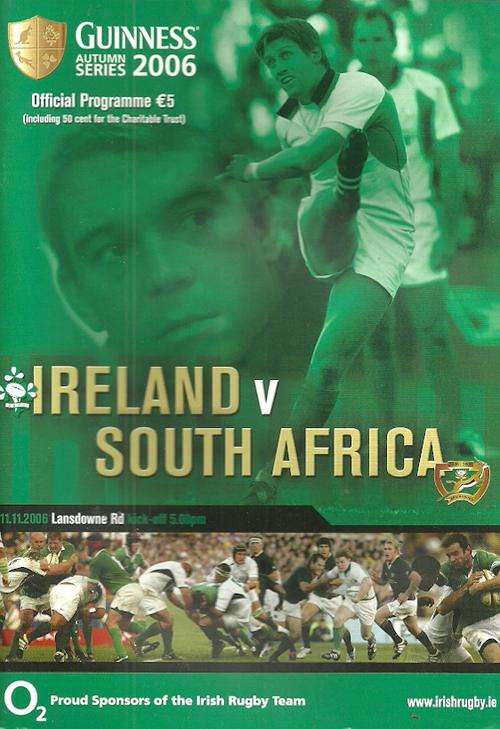 Ireland v South Africa 2006 Test Match Programme