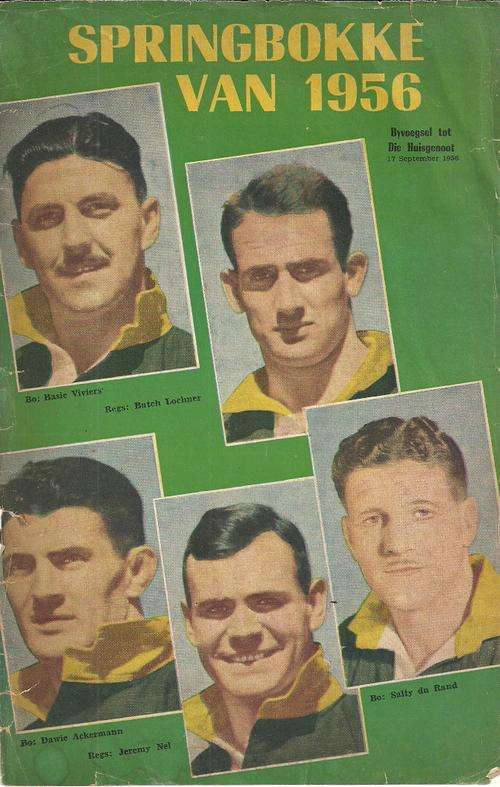 Springbokke Van 1956 Tour Brochure
