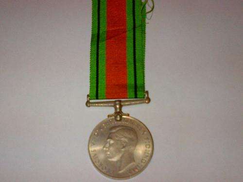 King George VI - The Defence Medal 1939 -1945