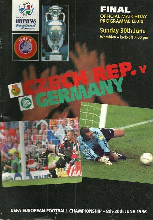 Czech Rep. v Germany Euro 1996 Final Match Programme