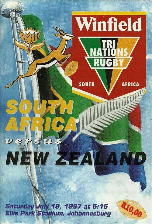 South Africa v New Zealand 1997 Tri Nations Match Programme