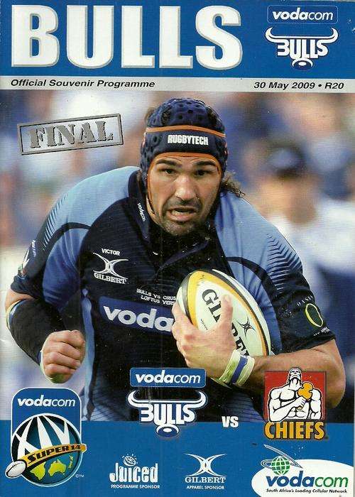 Bulls v Chiefs 2009 Super 14 Final Match Programme