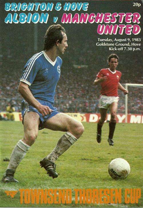 B & H v Manchester United 1983 Friendly Match Official  Programme