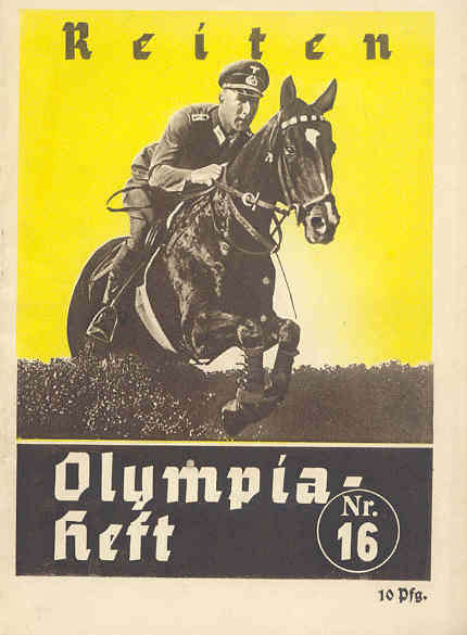 1936 Berlin Olympic Games Booklet Nr. 16 - Reiten