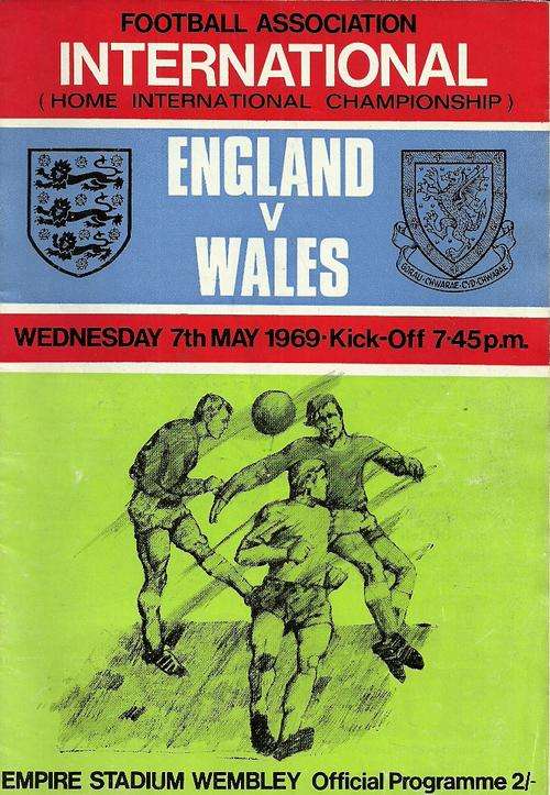 England v Wales 1969 British Championship Match Programme