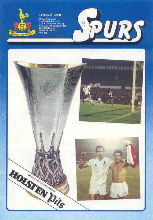 Tottenham Hotspur v Bayern Munich 1983/84 UEFA CUP Rnd of 16 2nd Leg Programme